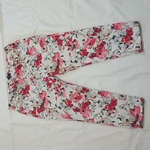 ANKLE  Pants Floral Multicolor  Size 14P